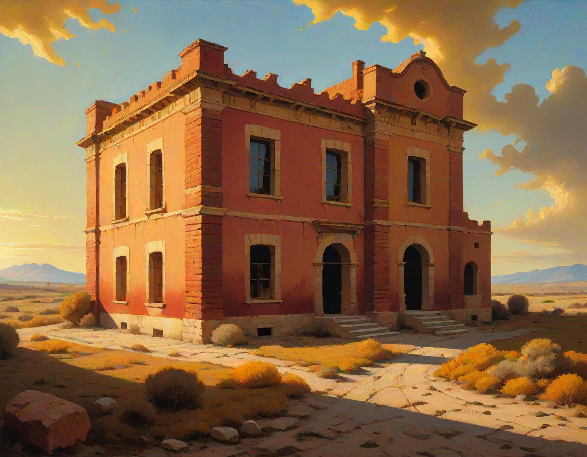 Warm Desert Monastery: A Dreamlike Masterpiece in Goya's Sty...