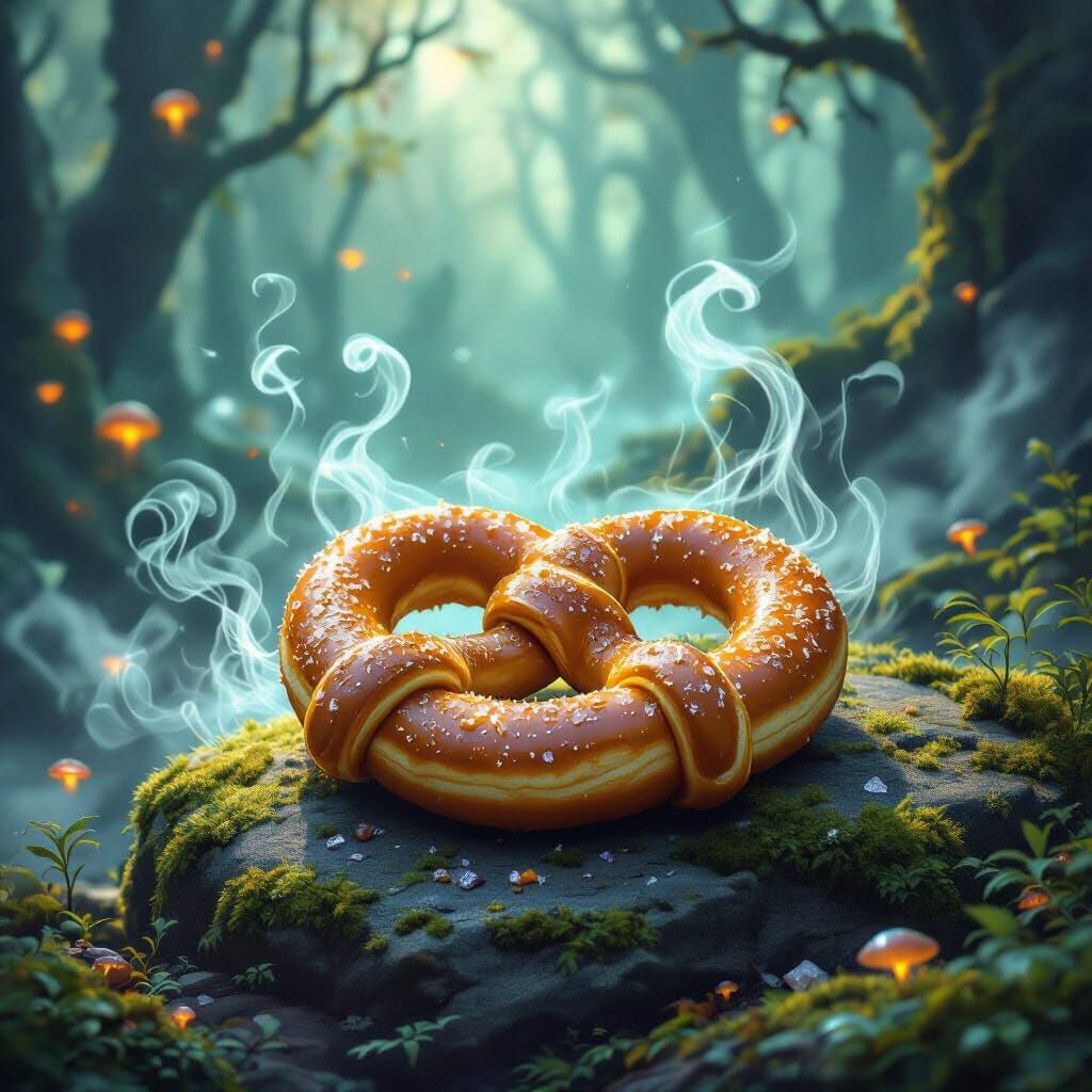 Magical Cinnamon Pretzel in Enchanted Forest