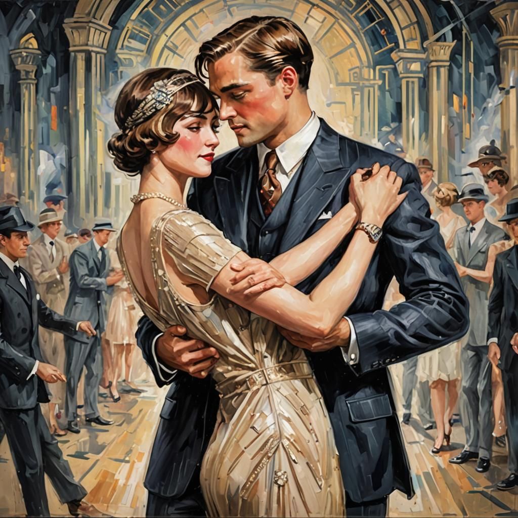 Passionate Embrace: Impressionistic Fight in the 1920s