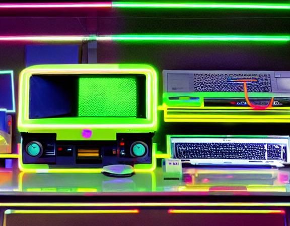 Neon Museum: Vintage Tech Art Display