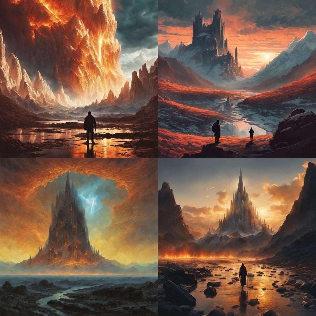 Mountain of Ice and Fire, Illuminated by Heavenly Host