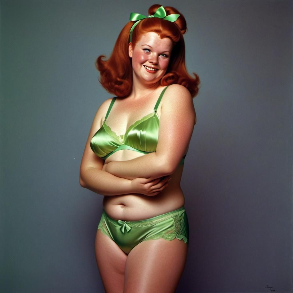 Woman in Lingerie, Art Frahm Illustration Style