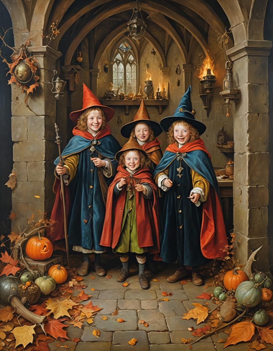 Whimsical Kids Celebrate Magic in Medieval Classroom