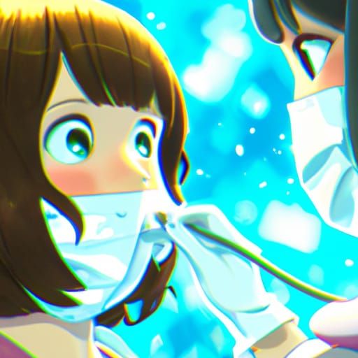 Cute Female Dentist Examining a Girl's Teeth in a Bright Stu...