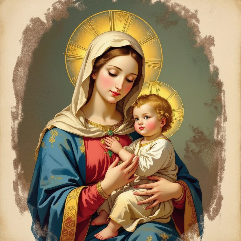 Raphael's Madonna in Renaissance Style