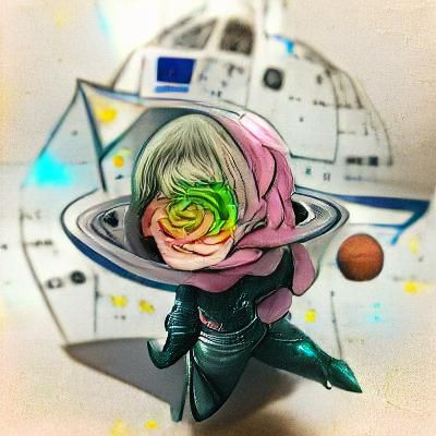 Surreal Space Rose