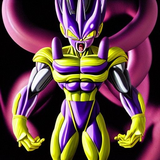 Frieza Venom Fusion in Digital Illustration Style
