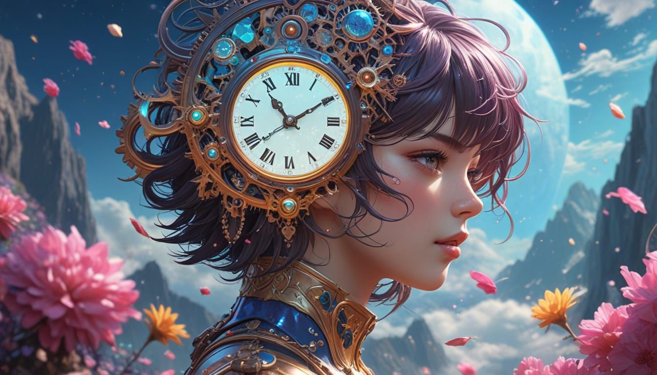 Surreal Dreamlike Landscapes with Clockwork and Astral Eleme...