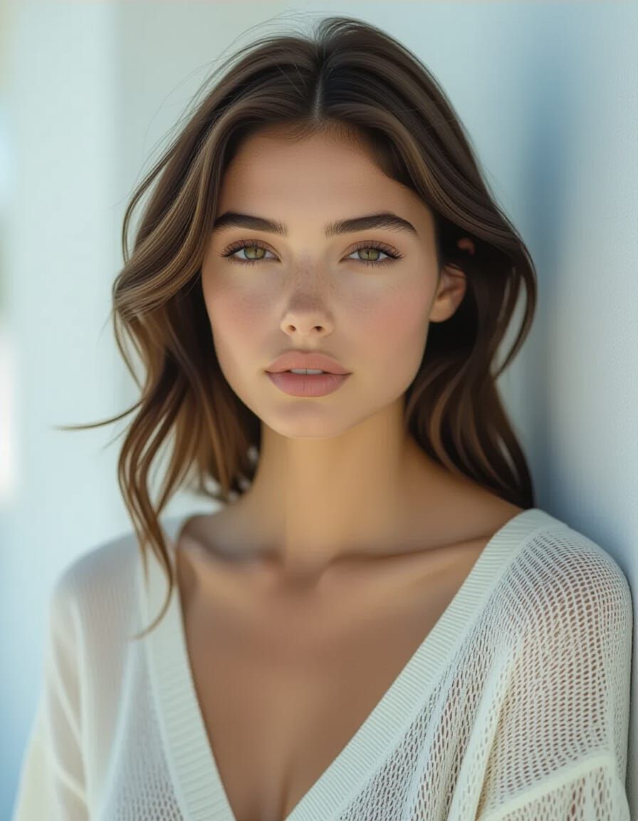 Fashion Model Lilu: Cinematic Film Still Portrait