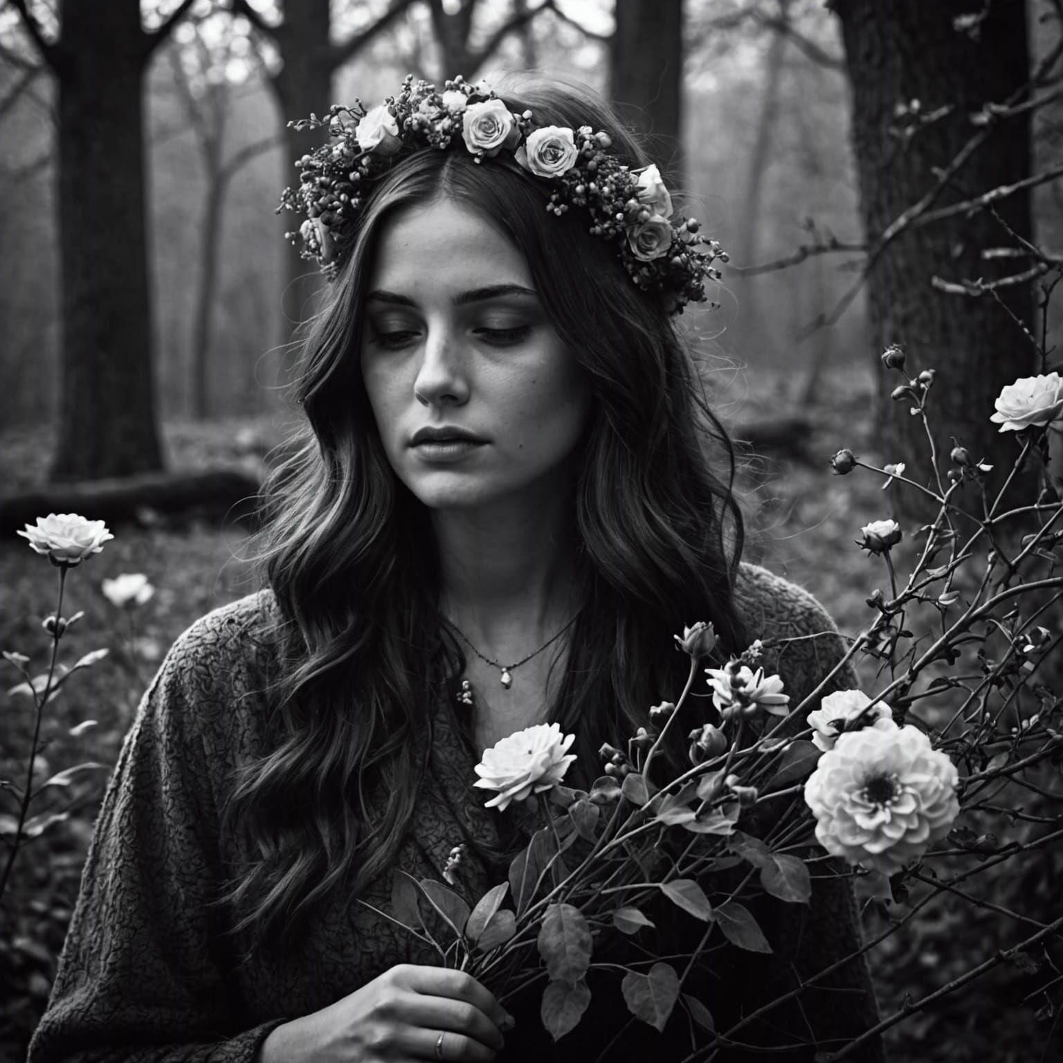 Ethereal Ghost Figure Fading into Light