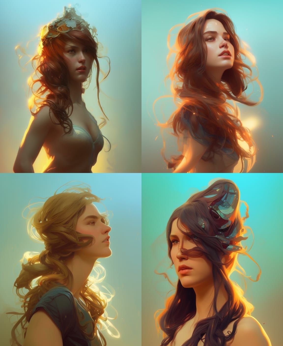 Hyperdetailed Portrait with Volumetric Lighting