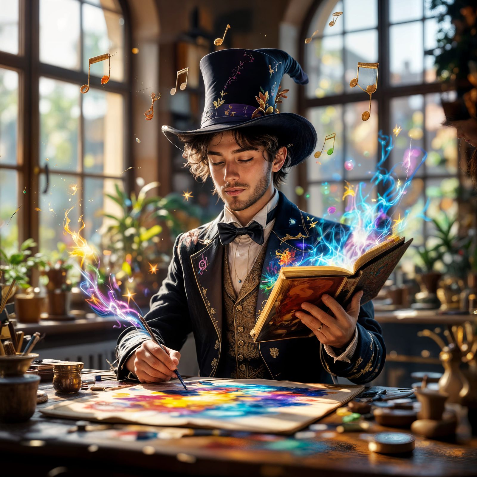Magician Paints Music in Vibrant Atelier