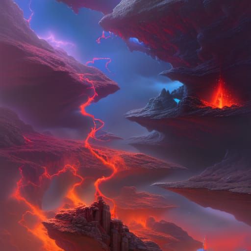 Holographic Astral Energy in Cyberpunk Style