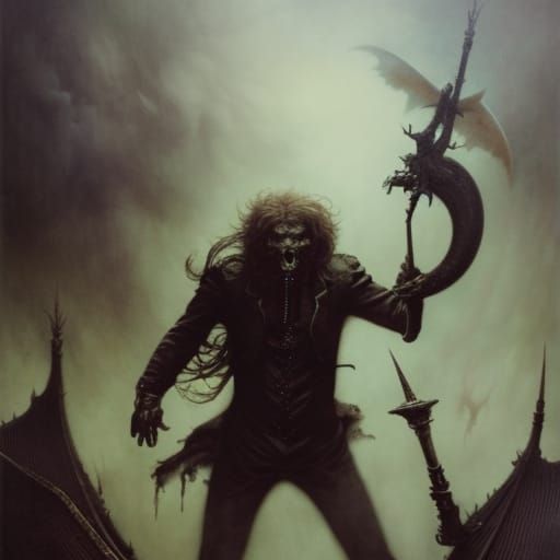 Ethereal Figure Amidst Glowing Surrealism