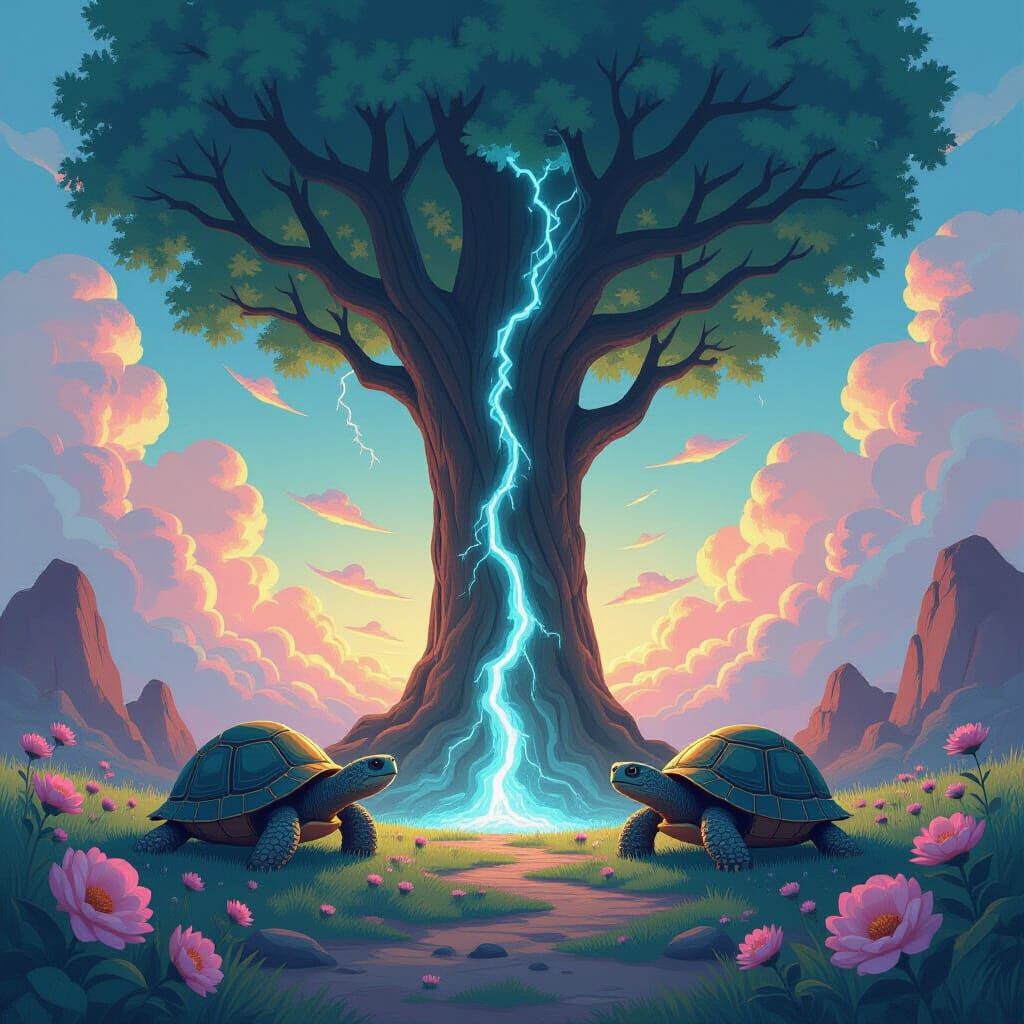 Pastel Dream Meets Dystopian Nightmare