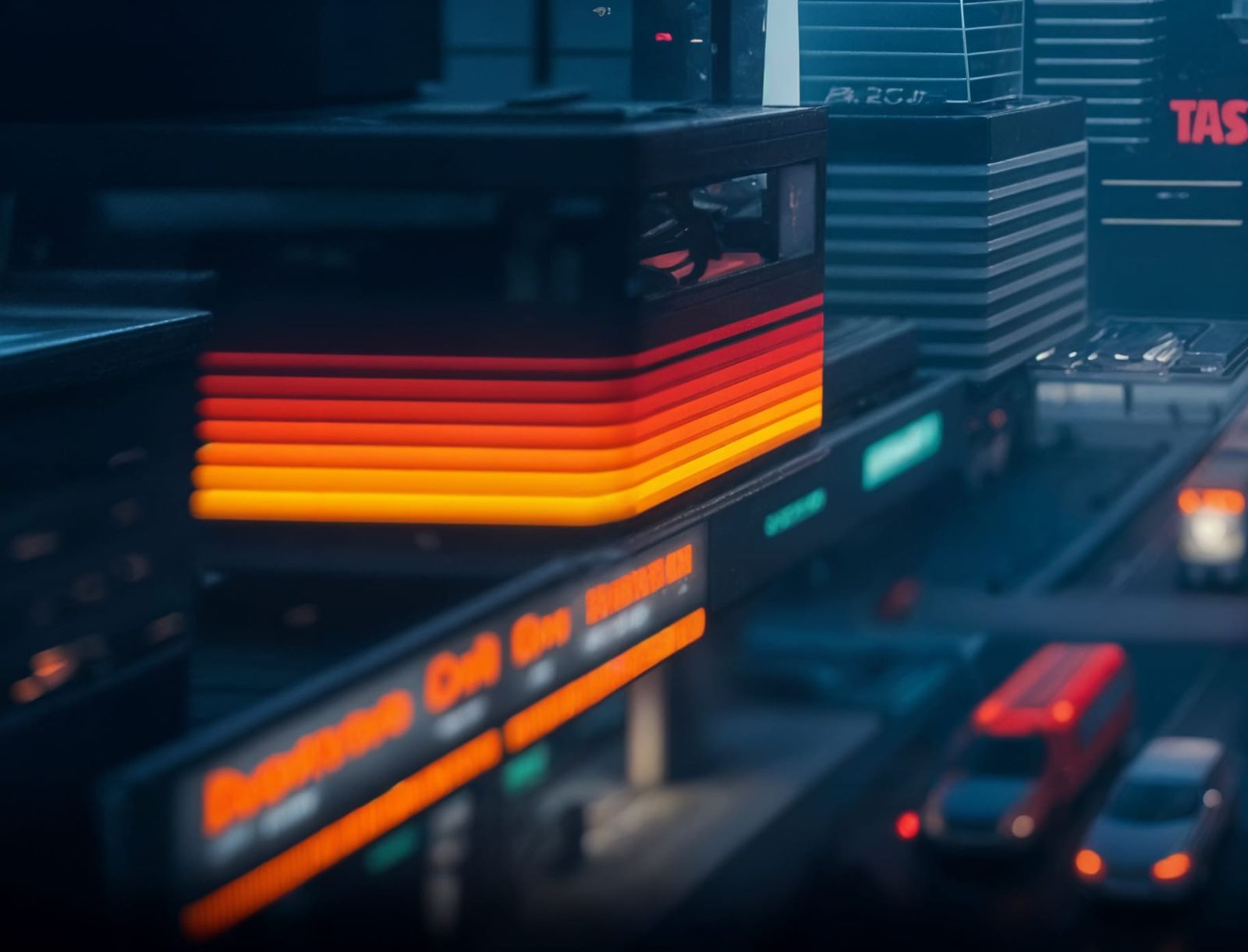 Vibrant Chromatic Aberration Art Piece