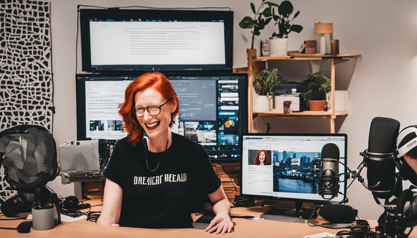 Redhead Podcaster Chrissie Mayr Portrait