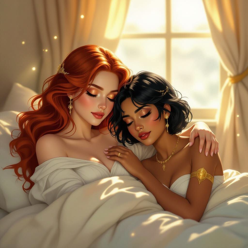 Olympian & Egyptian Goddesses Awaken in Ethereal Morning Lig...