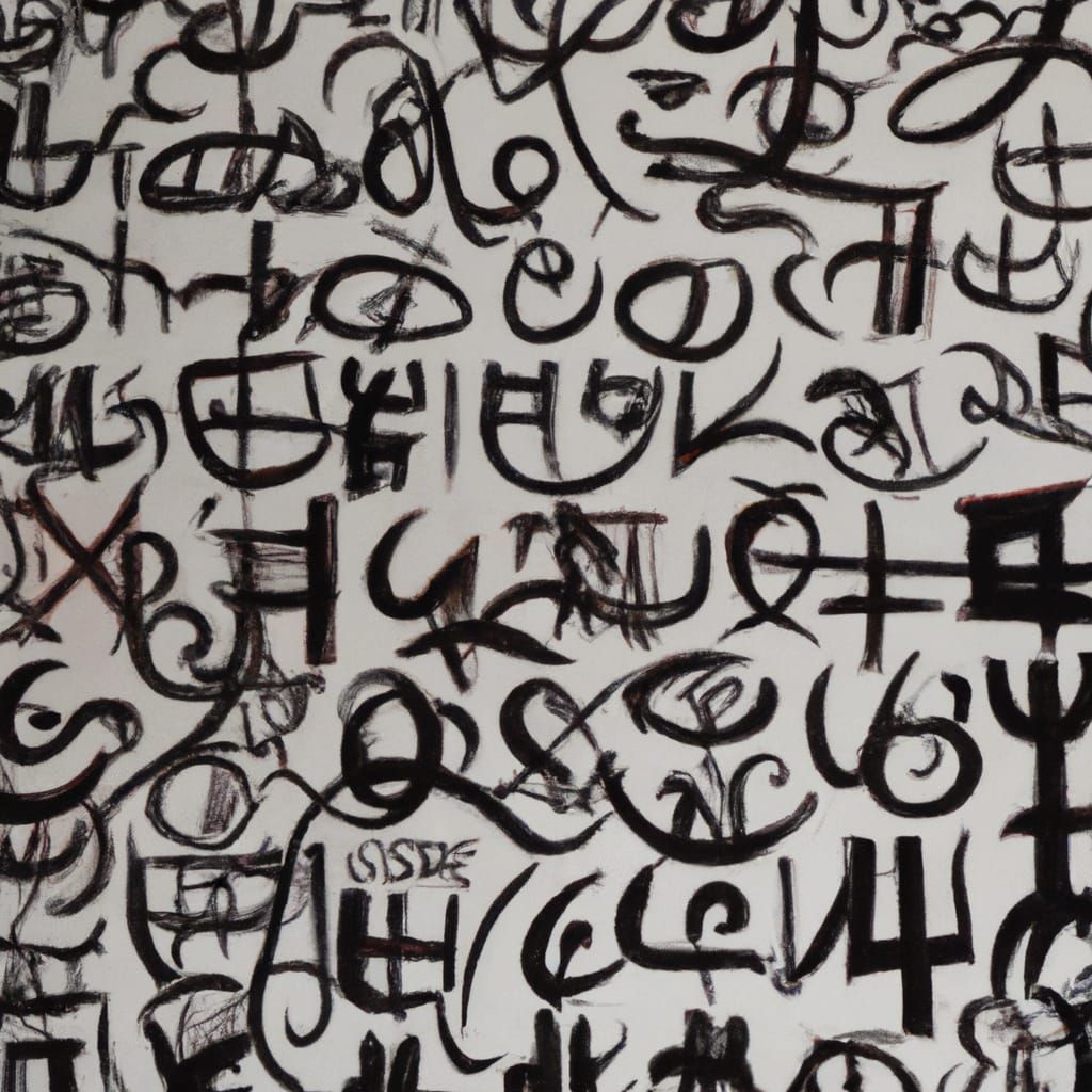 Ancient Imaginary Writings in Ink