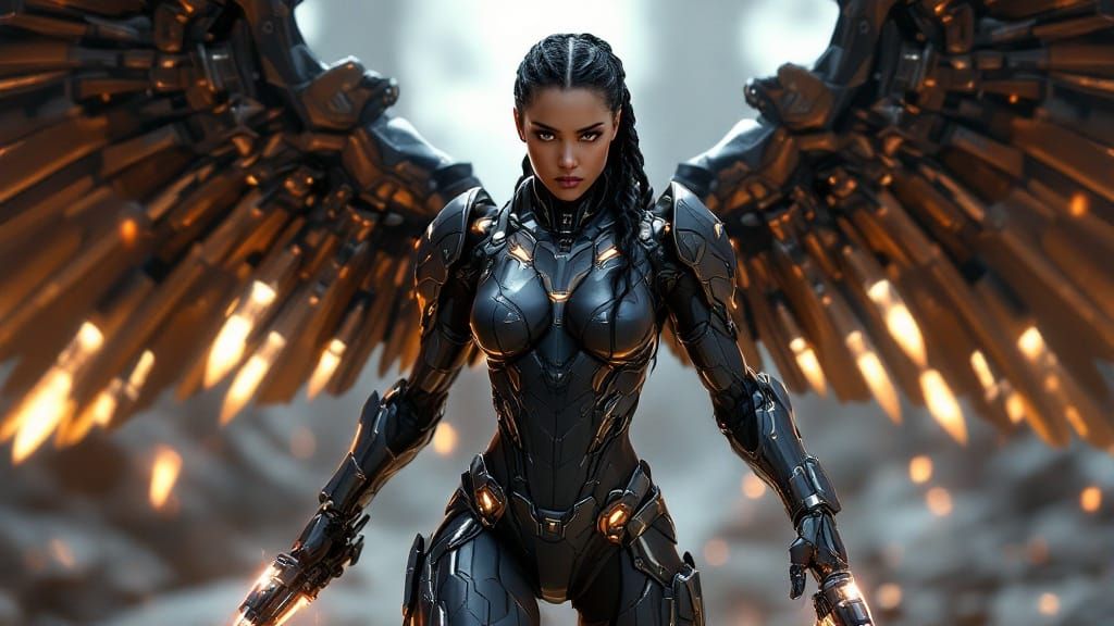 Female Agent in Sci-Fi Power Armor