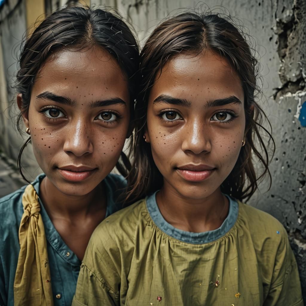 Brazilian Girls Walking Down Sunny Rio Street