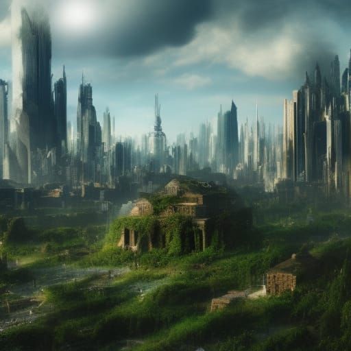Dystopian Paradise: Metropolis After Humanity, Ultrarealisti...