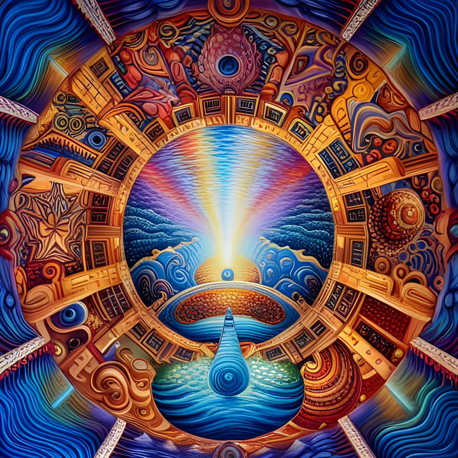 Complex 3D Starship with Cosmic Details