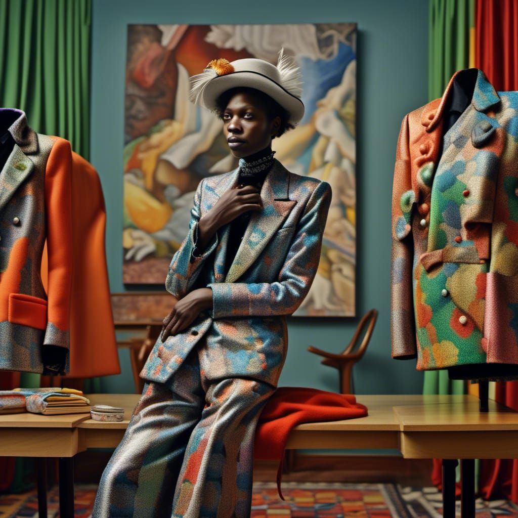 Technicolor Clothing: A Photorealistic Celebration of Joy
