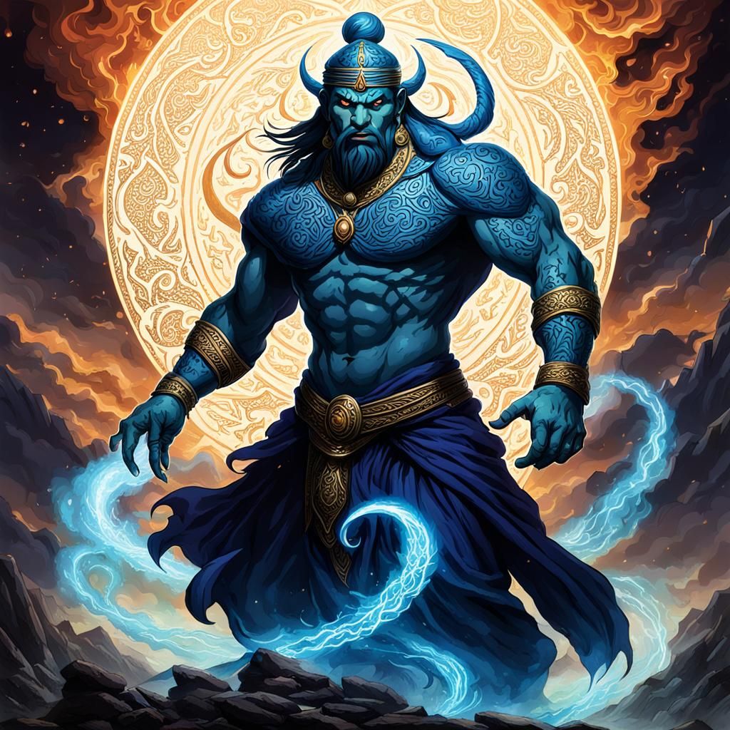 Majestic Djinn Rising From the Depths