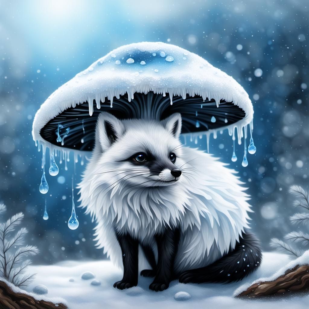 Frosty Storm Fox Mushroom