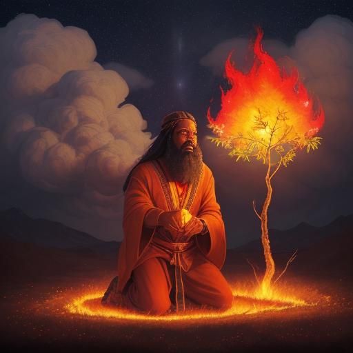 Moses Burning Bush Psychedelic Revelation