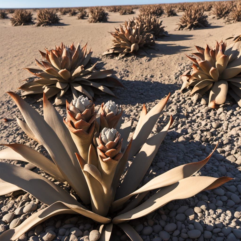 Majestic Welwitschia Mirabilis in Golden Light