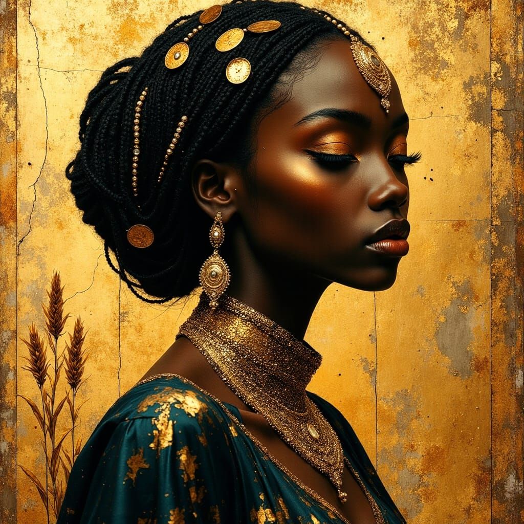 Golden portrait
