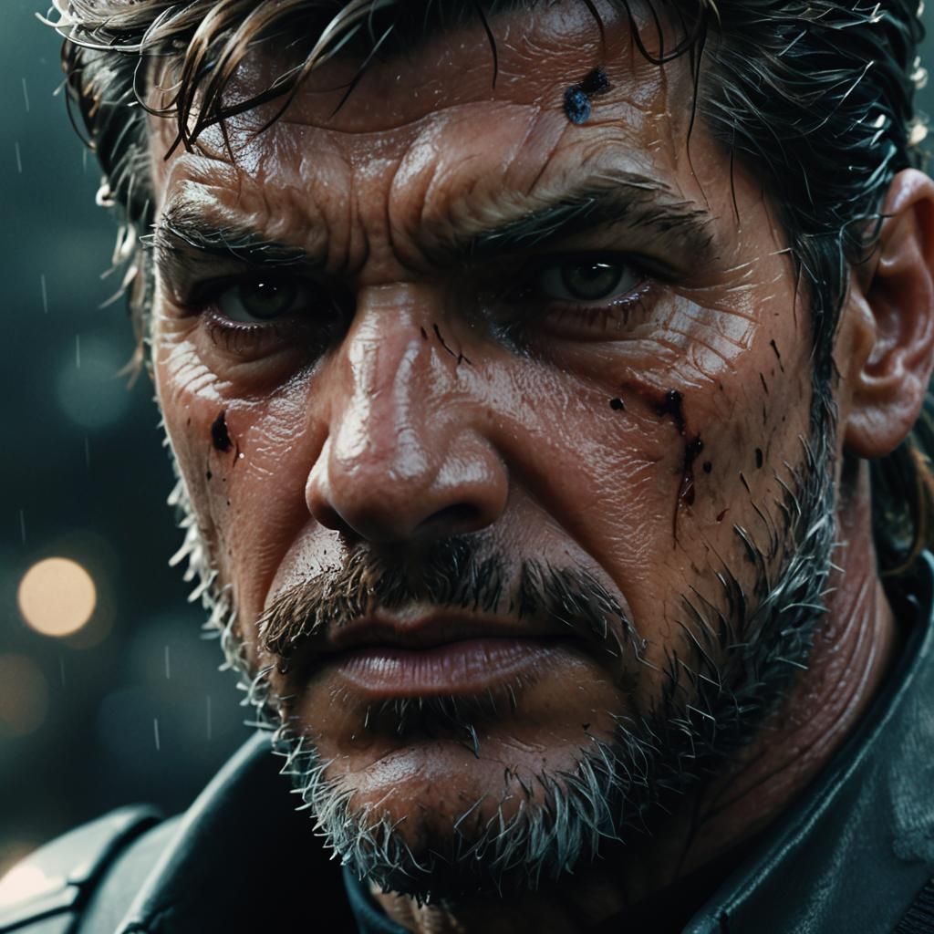 Solid Snake and Nick Fury Cinematic Close-Up