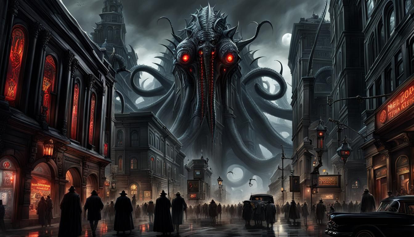 Lovecraftian Monstrosity Invades City: Cosmic Horror Digital...