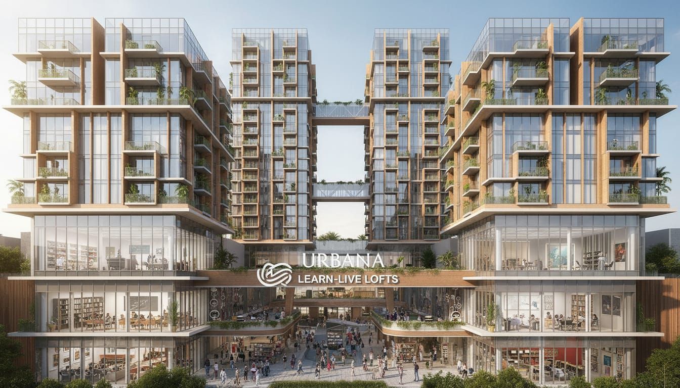 Unique Fusion of Apartment Buildings and Schools