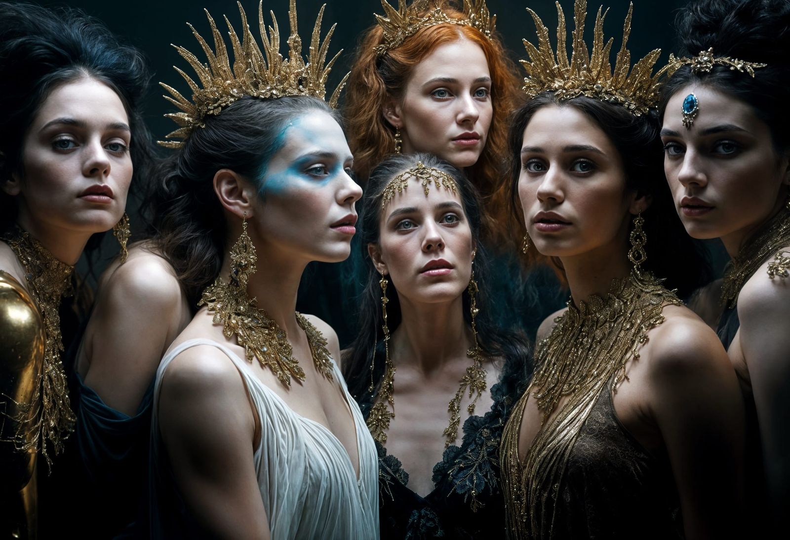 Alien Characters and Pets in 20th Century Painting Style