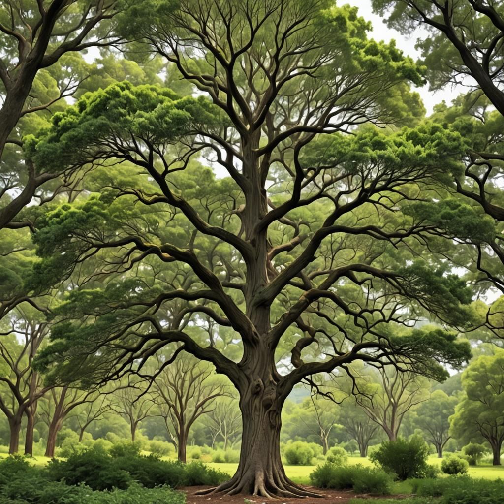 Grandmother Willow Tree in Digital Art