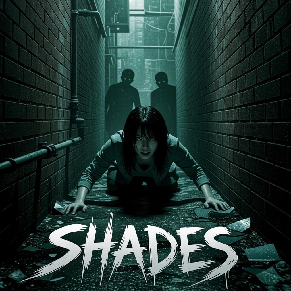 Gritty Horror Movie Poster Featuring Nanahara Naomi