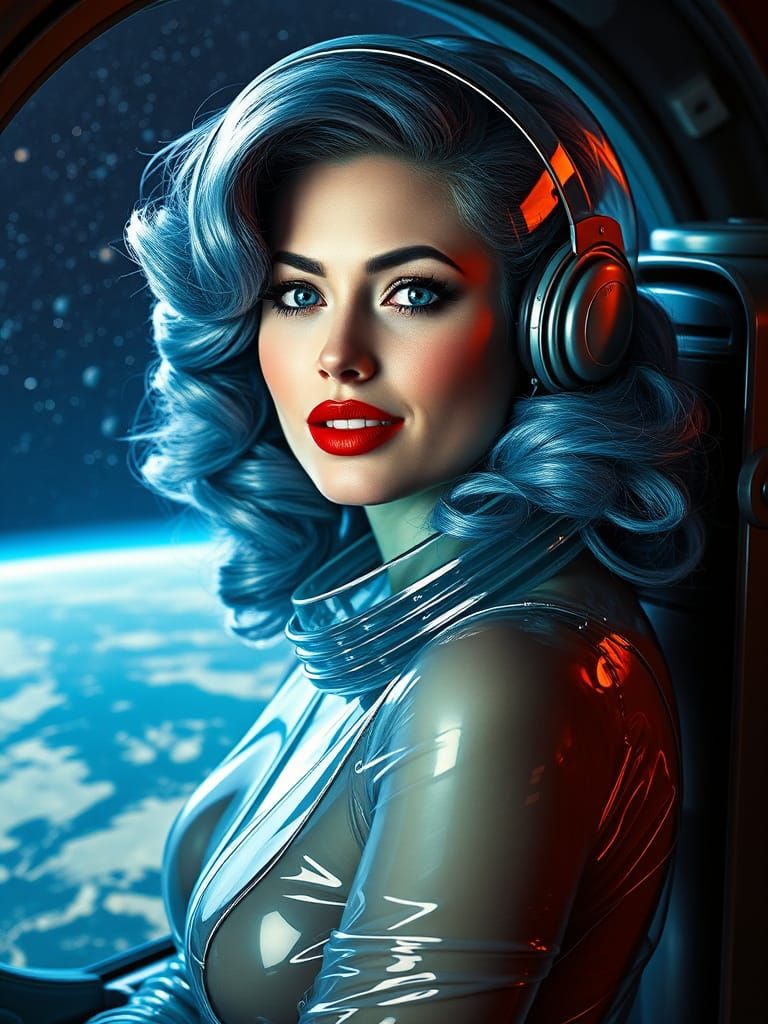 Vixen of the Cosmos in a Pin-Up Pose