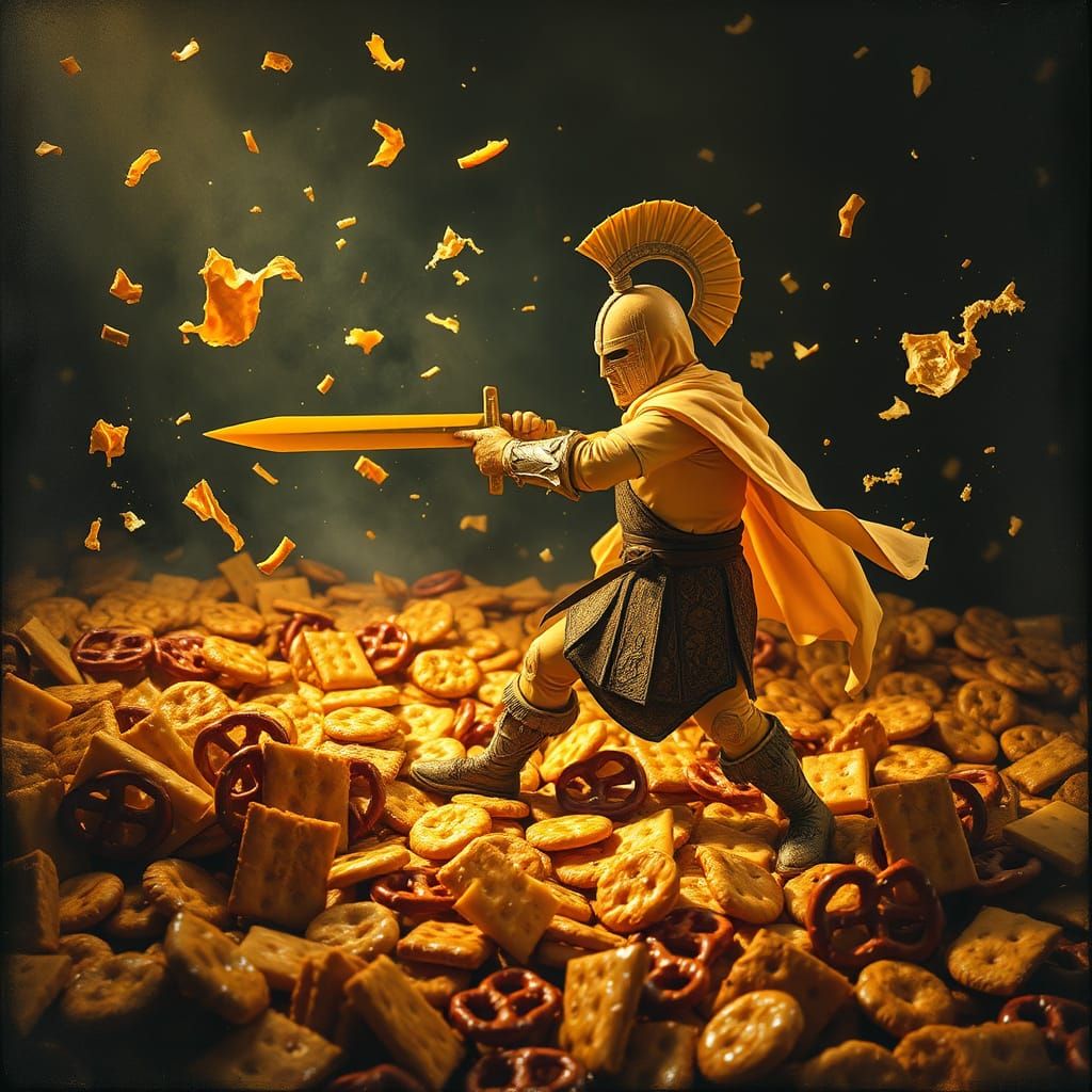 Renaissance Cheese Warrior on Cracker Battlefield