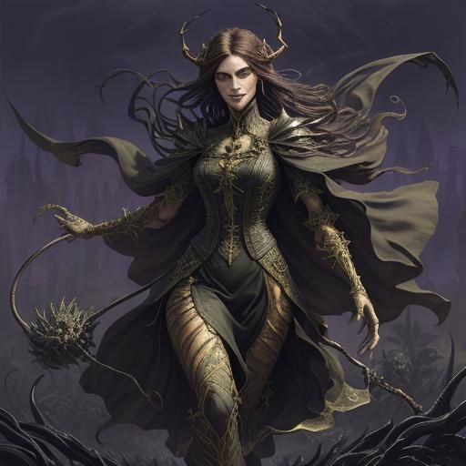 Gourd Monster in Dark Fantasy Digital Art