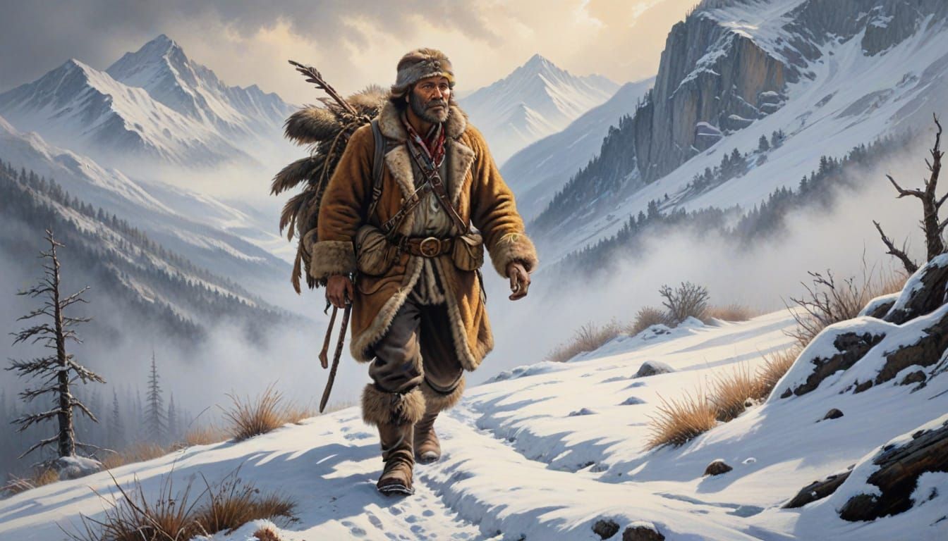 1800s old time mountain man