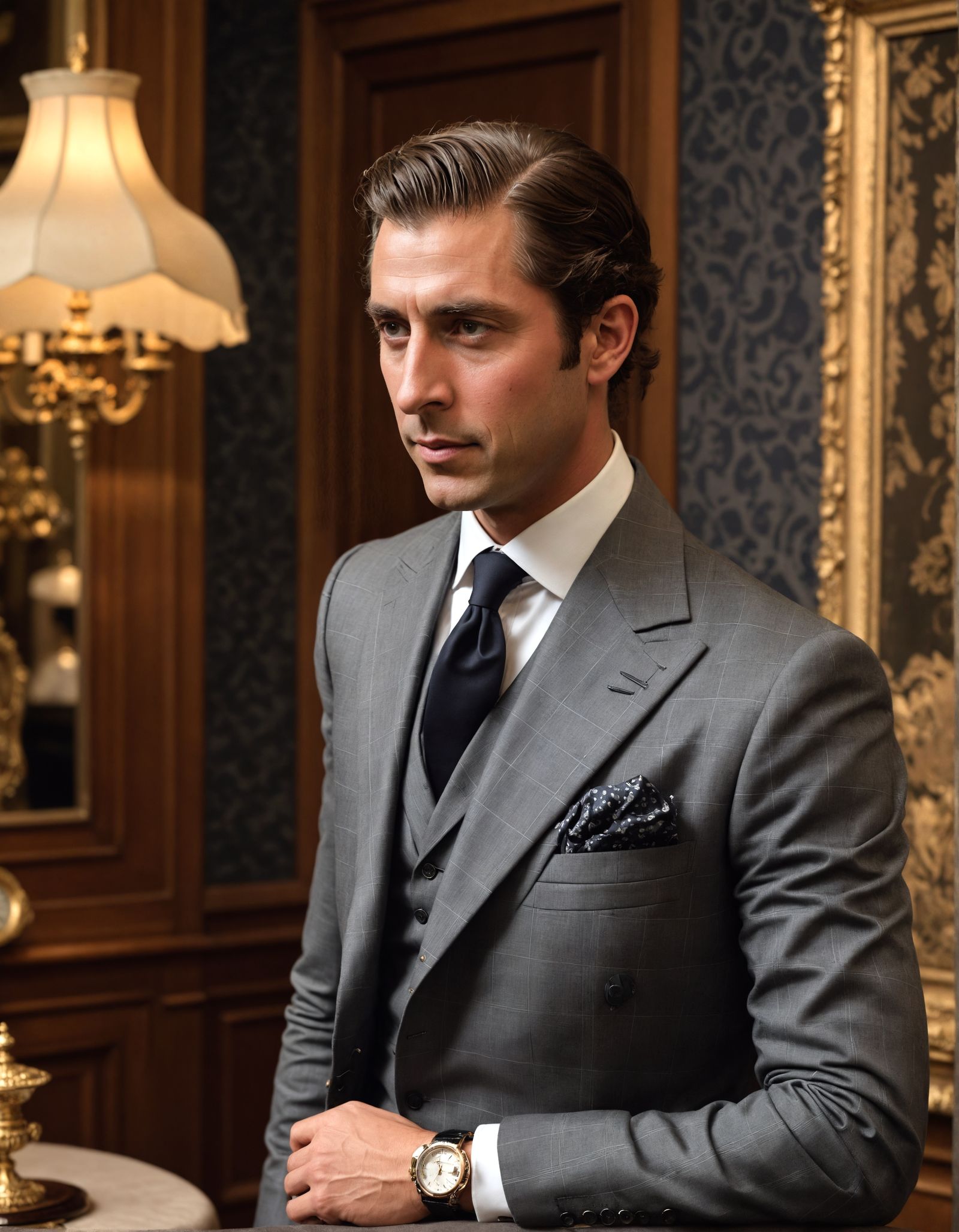 Elegant Gentleman in Dapper Attire