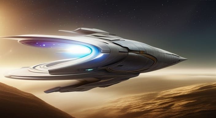 Spaceship Approaching Black Hole in Magical Realism