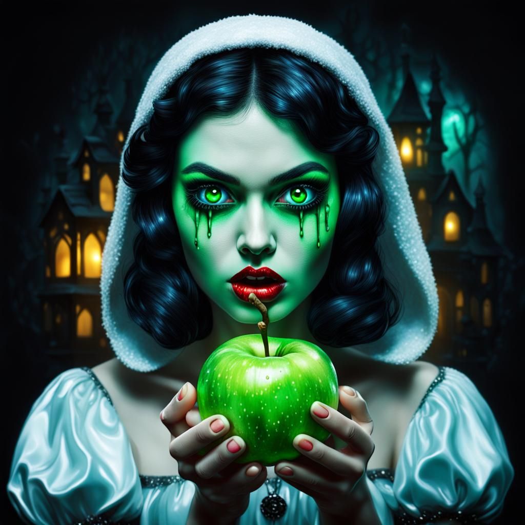 Evil Snow White with Toxic Apple