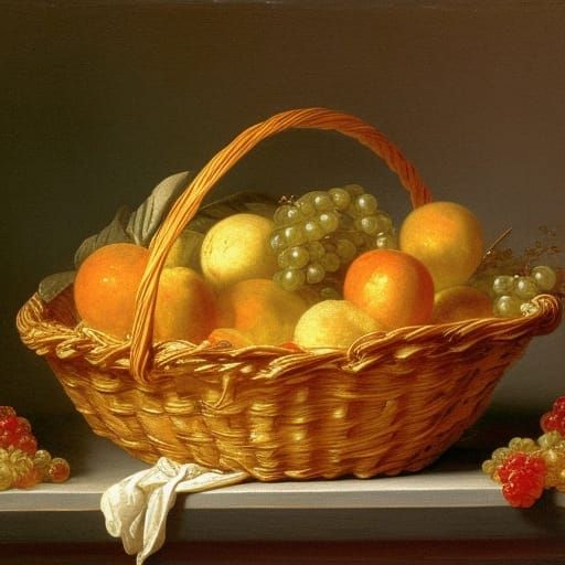 Fruit Basket in Rococo Style
