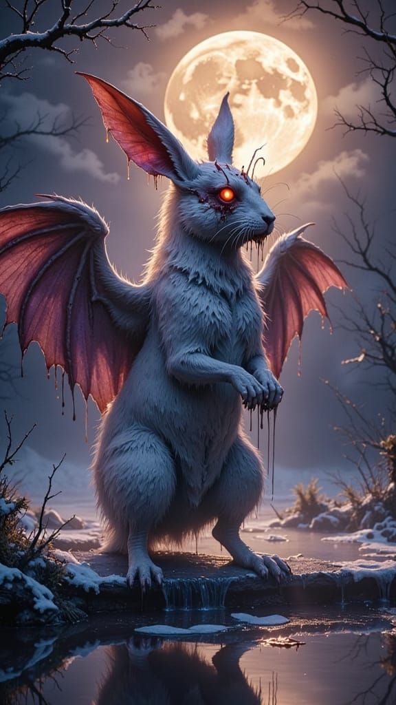 Sinister Stoat in Winter Wonderland