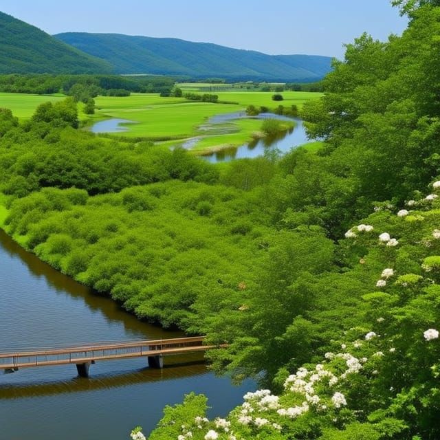 Scenic Balcony View Overlooking a Lush Valley