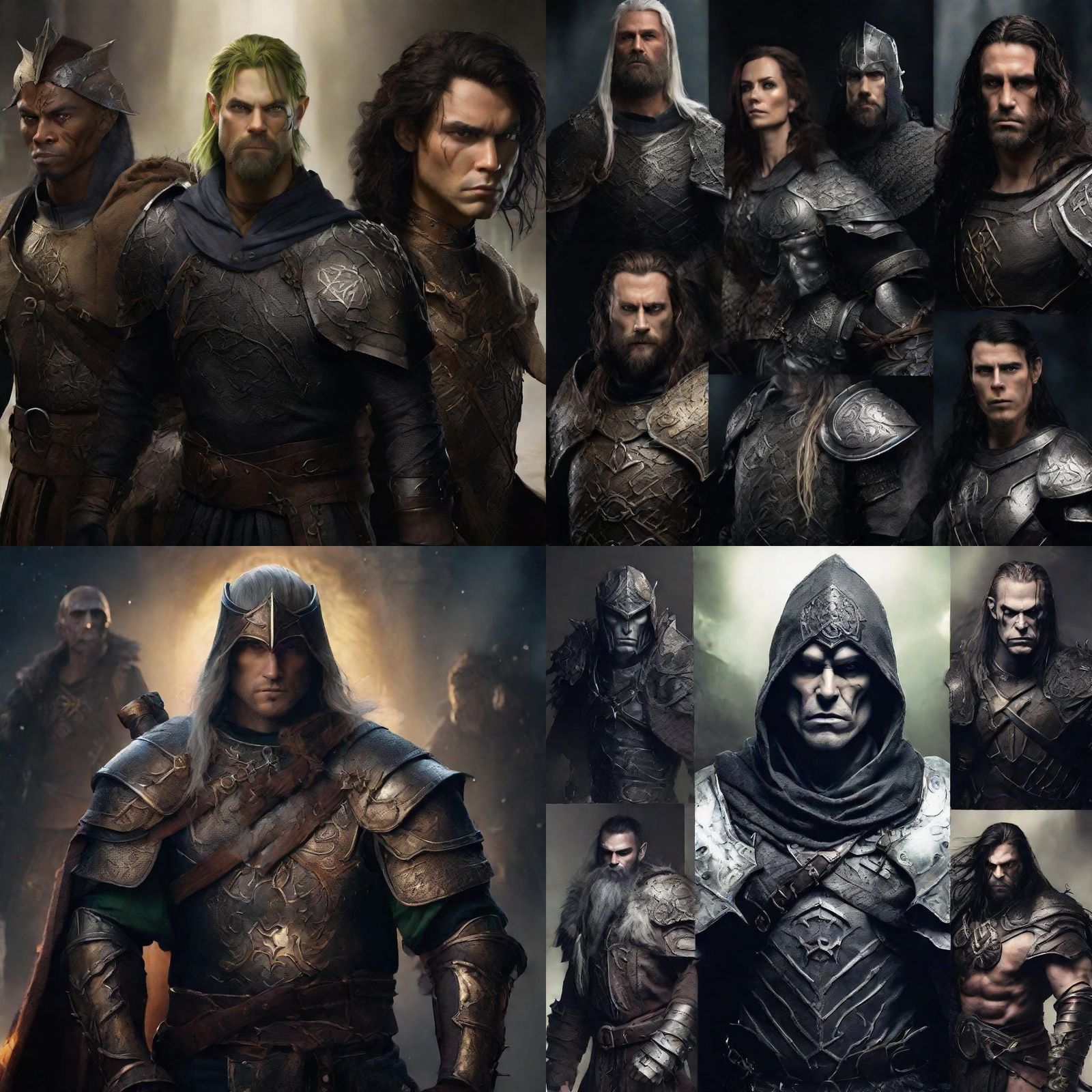 Fantasy Party Faces a Giant Spider: Professional Portrait